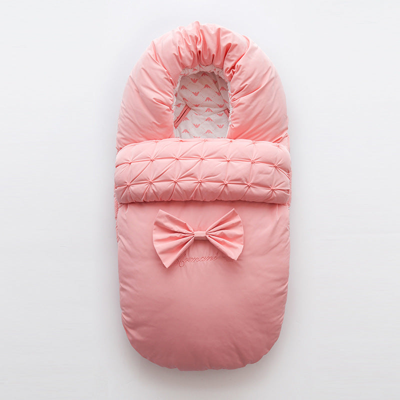 Sac De Couchage Nouveau-nes Sacs De Nuit Couverture Enveloppe Arc Bebe Exterieur Enfant En Bas Age Hiver Chaud Emmailloter Poussette Enveloppement